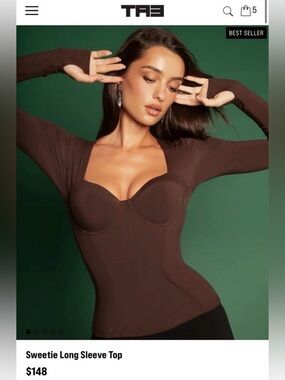 TA3 Sweetie Long Sleeve Top NWT size Large